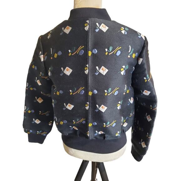 Suno Wool Blend Embroidered Full Zip Jacket size 2/ Medium - Picture 5 of 9